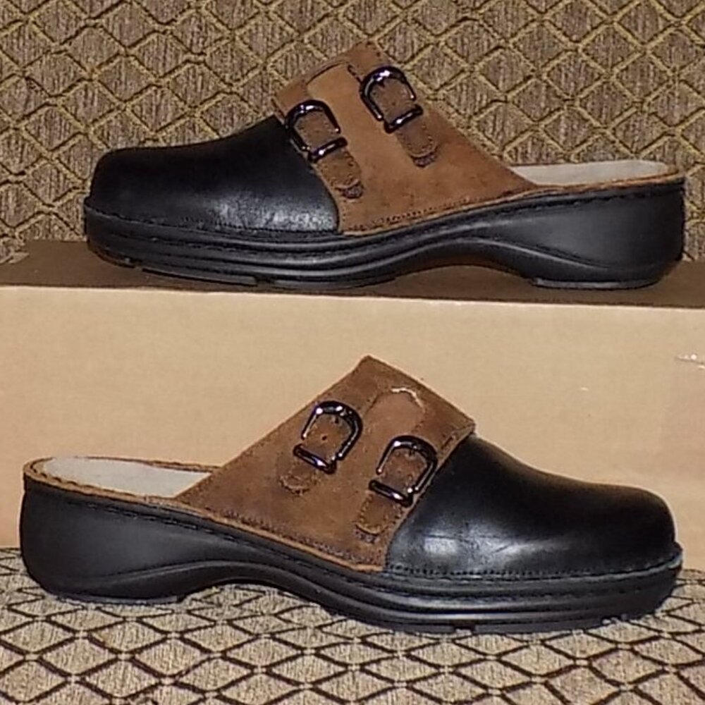 Naot Leilani leather/suede mule / clog EU37 US 6-6.5